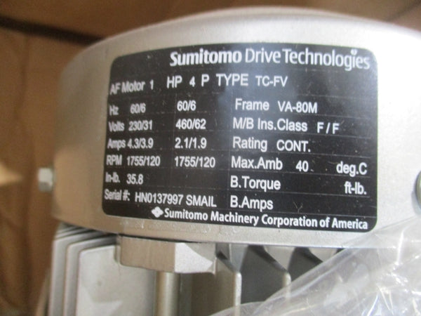 SUMITOMO DRIVE TECHNOLOGIES RNYMS1-1420YC-AV-20 PA179729 460V 2.1/1.9A NSMP