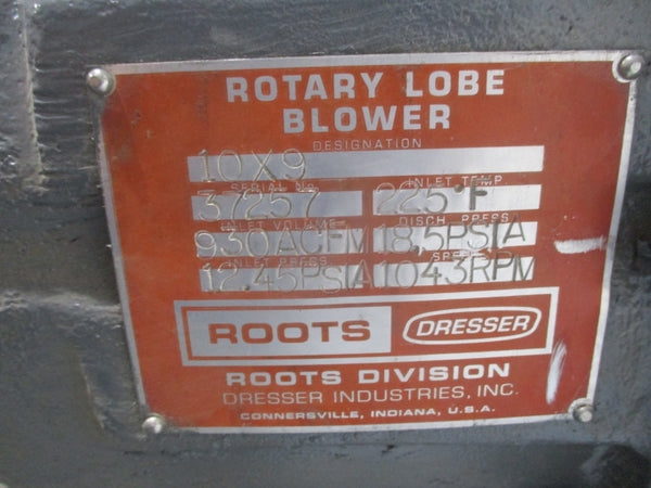 ROOTS DRESSER 10X9 RGS JV  18.5PSI NSNP