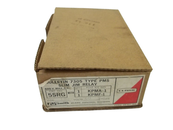 CLARK CONTROL CO. 5SRG RELAY 110-120V NSMP