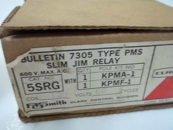 CLARK CONTROL CO. 5SRG RELAY 110-120V NSMP