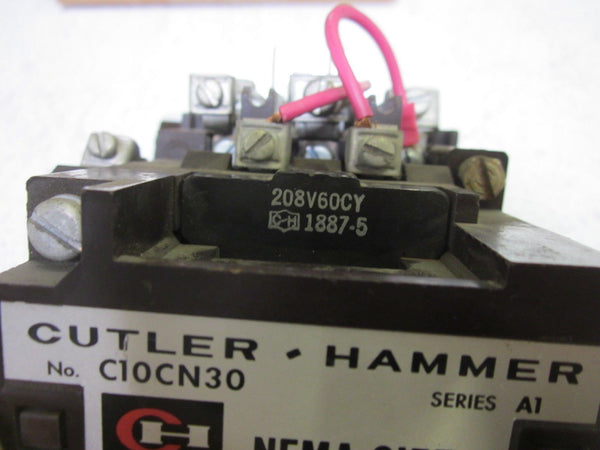 CUTLER HAMMER C10CN30 SER.A1 115V OVER LOAD RELAY UNMP