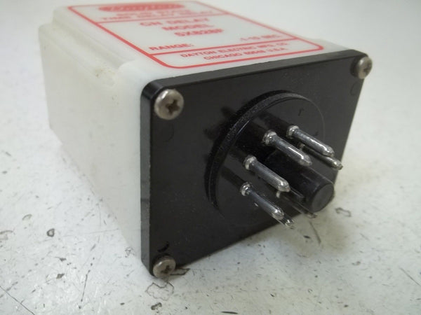 DAYTON 5X828F SOLID STATE TIME DELAY RELAY (MISSING KNOB) UNMP