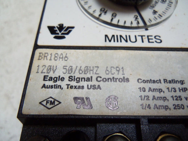 EAGLE SIGNAL BR18A6 TIME DELAY RELAY NSMP