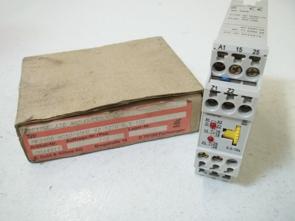 E.DOLD MK9908 TIMING RELAY 0.5-10SEC NSMP
