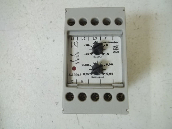 E.DOLD U. SOHNE K.G. AA9943.11/001 TIME DELAY RELAY MULIT-RANGE 500V UNMP