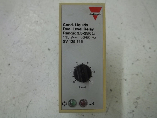 ELETROMATIC SV125115 DUAL LEVEL RELAY RANGE:3.5-25K 115V UNMP