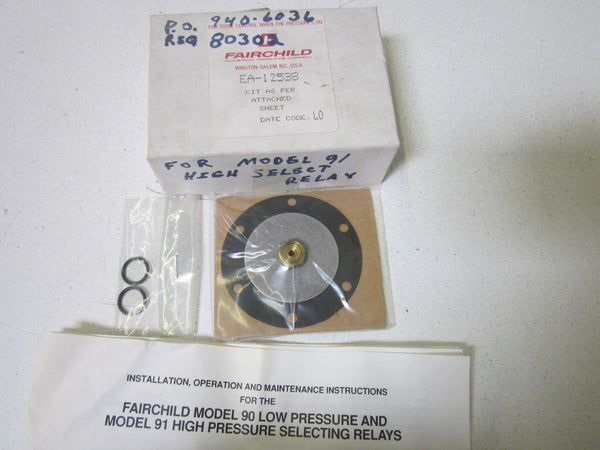FAIRCHILD 90 LOW AND HIGH PRESSURE SELECTING RELAYS EA-12538 NSMP