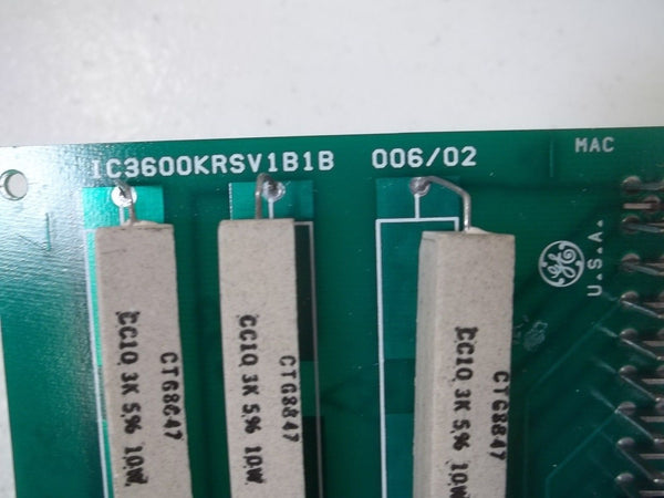 GENERAL ELECTRIC IC3600KRSV1B1B RELAY CIRCUIT BOARD UNMP