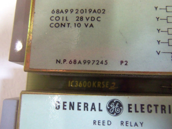 GENERAL ELECTRIC IC3600KRSE2 REED RELAY BOARD UNMP