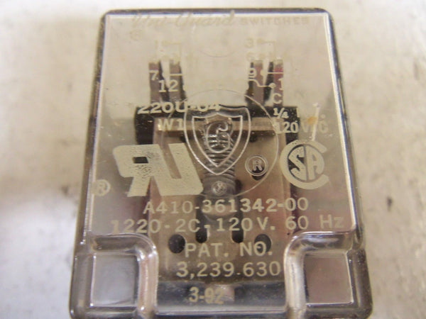 GUARDIAN 1220-2C-120A POWER RELAY NSMP