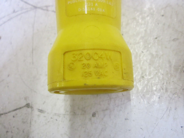 HUBBELL 320C4W20A FEMALE CONNECTOR 20A 125VAC UNMP