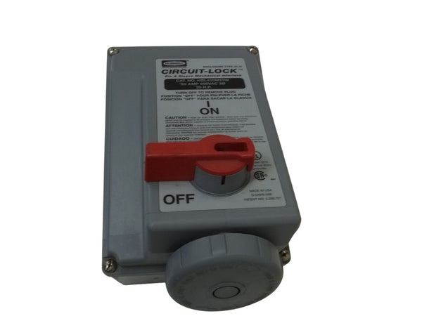HUBBELL HBL430MI5W CIRCUIT-LOCK PIN & SLEEVE MECHANICAL INTERLOCK 30AMPUNMP