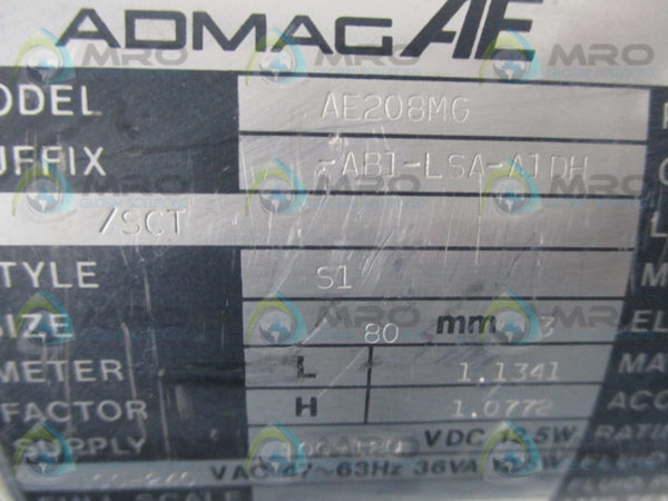 YOKOGAWA AE208MG-AB1-LSL-A1DH/SCT MAGNETIC FLOW METER UNMP