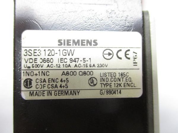 SIEMENS 3SE3120-1GW 230V 6A NSNP