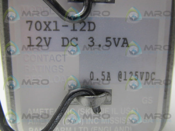 AMETEK PANALARM 70X1-12D RELAY SEQUENCE CARD MODULE 12VDC 0.5A  NSNP