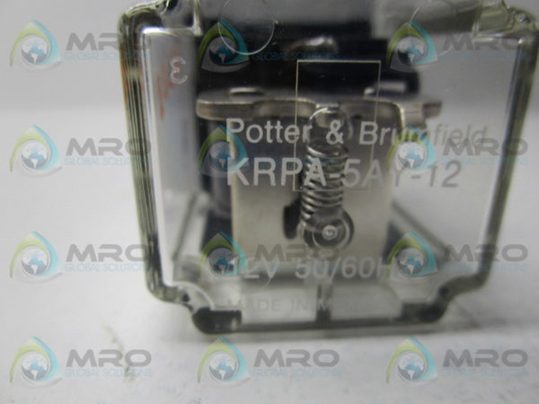 POTTER & BRUMFIELD KRPA-5AY-12 CONTROL RELAY 12V  NSMP