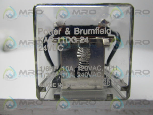 POTTER & BRUMFIELD KAP-11DG-24 RELAY 24VDC  NSMP