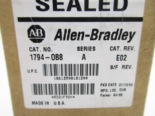 ALLEN BRADLEY 1794-OB8 SER. A DATE: 2004 NSFS