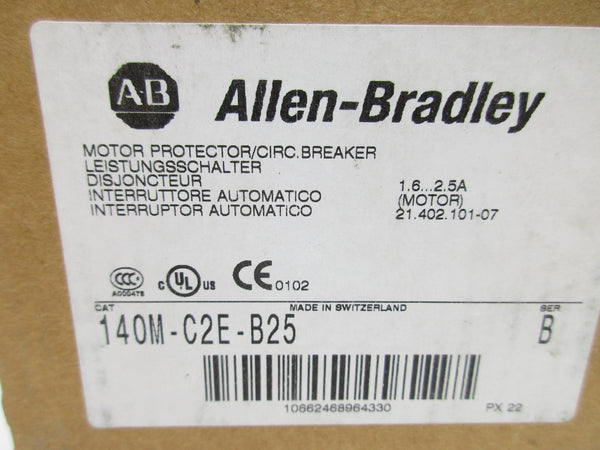 ALLEN BRADLEY 140M-C2E-B25 SER. B 690V 1.6-2.5A NSMP