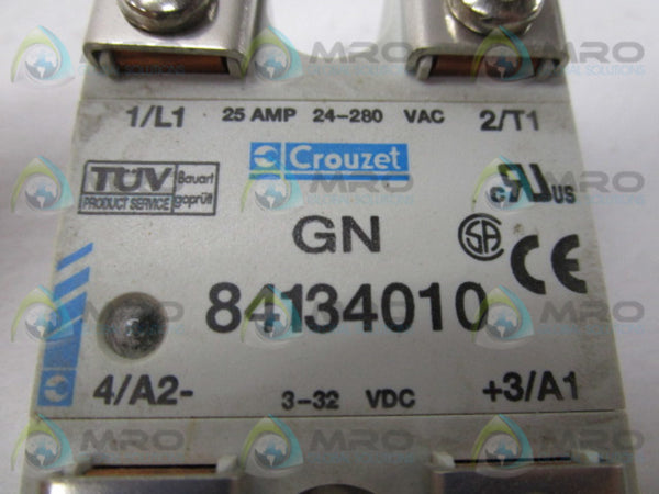 CROUZET GN84134010 SOLID STATE RELAY 25A 24-280V NSMP