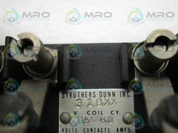 STRUTHERS-DUNN 31BXX CONTROL RELAY  UNMP