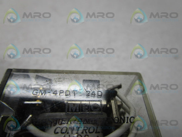 MASTER ELECTRONIC CONTROL GM-4PDT-24D RELAY COIL  UNMP