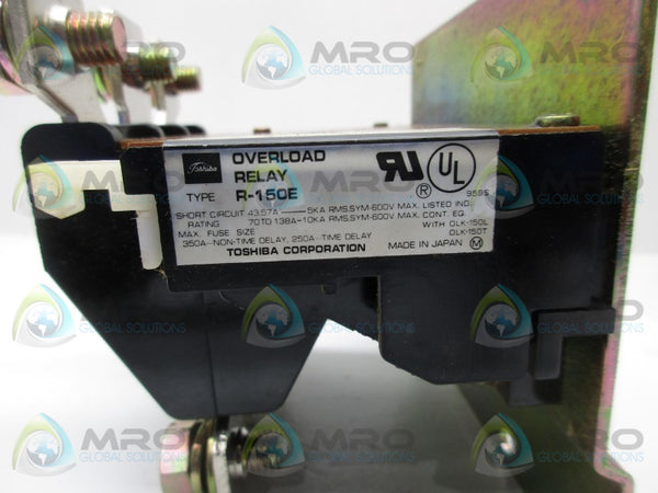 TOSHIBA R-150E OVERLOAD RELAY 600V / 350 AMP  NSMP