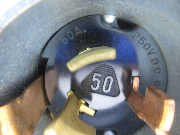 HUBBELL 50A 250V LOCKING PLUG UNMP