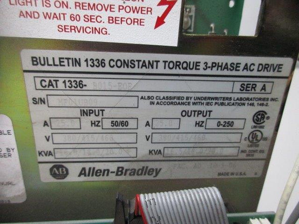 ALLEN BRADLEY 1336-B015-EOE SER.A UNMP