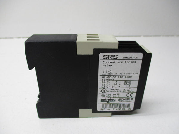 SCHIELE 2.430.841.01 CURRENT MONITORING RELAY 250V 4A NSMP
