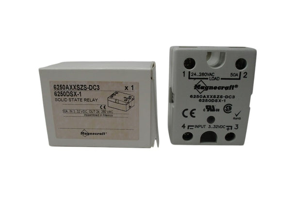 MAGNECRAFT 6250AXXSZ5-DC3 SOLID STATE RELAY 32VDC 280VAC 50A NSMP