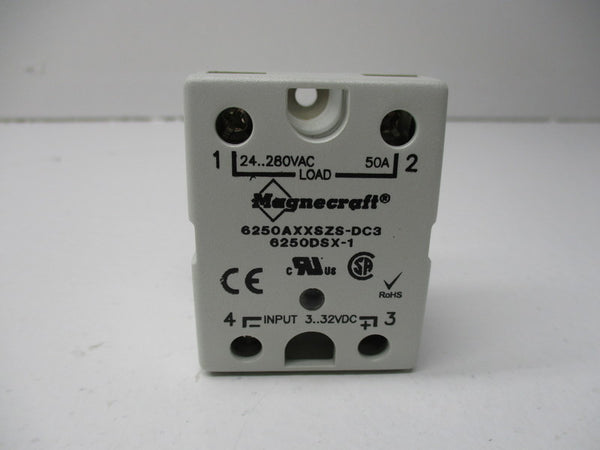 MAGNECRAFT 6250AXXSZ5-DC3 SOLID STATE RELAY 32VDC 280VAC 50A NSMP