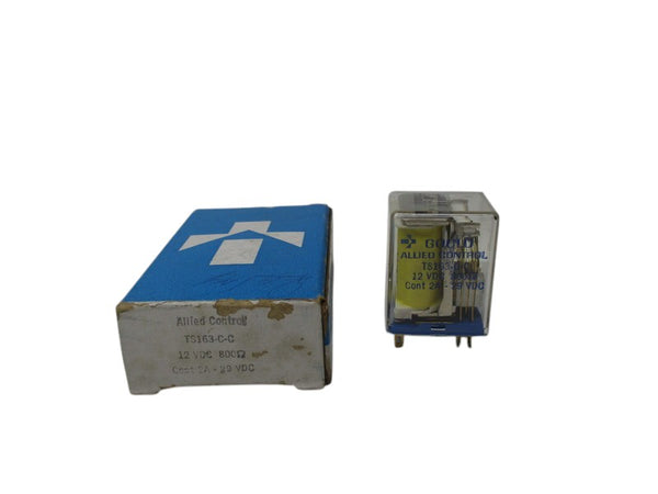 ALLIED CONTROL T163-C-C RELAY 12VDC 2A NSMP