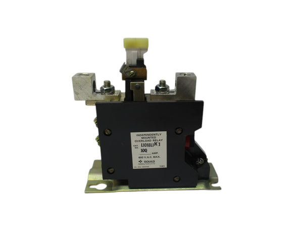 GOULD L101EL1K1 MOUNTED OVERLOAD RELAY 600VAC 100A NSMP