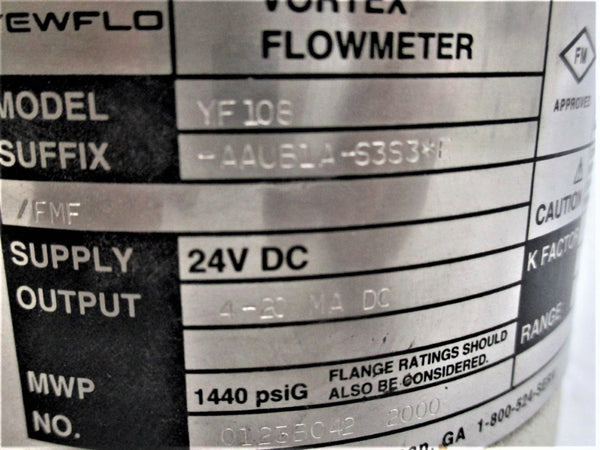 YOKOGAWA YF108-AAUB1A-S3S3E/FMF 24VDC 1440PSI UNMP
