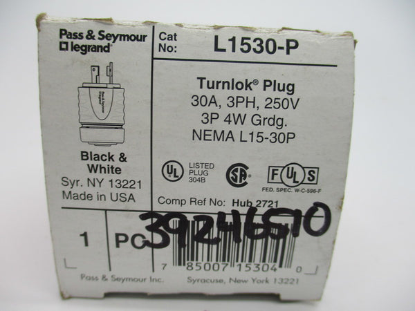 PASS & SEYMOUR L1530-P 250V 30A NSMP
