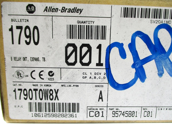 ALLEN BRADLEY 1790-T0W8X SER. A NSMP