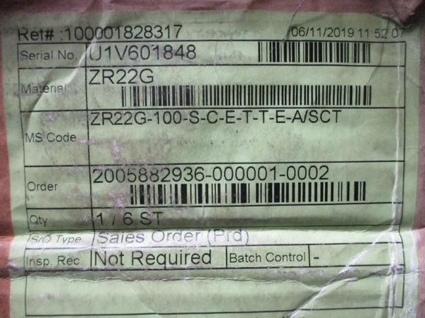 YOKOGAWA ZR22G-100-S-C-E-T-T-E-A/SCT -20'-+150'C NSMP