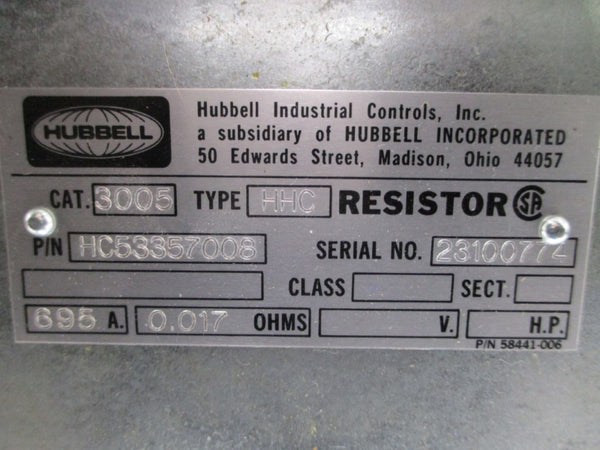 HUBBELL 3005HHC HC53357008 695A NSNP