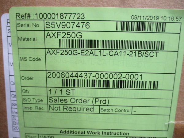 YOKOGAWA AXF250G-E2AL1L-CA11-21B/SCT 24VAC 0.2A NSMP