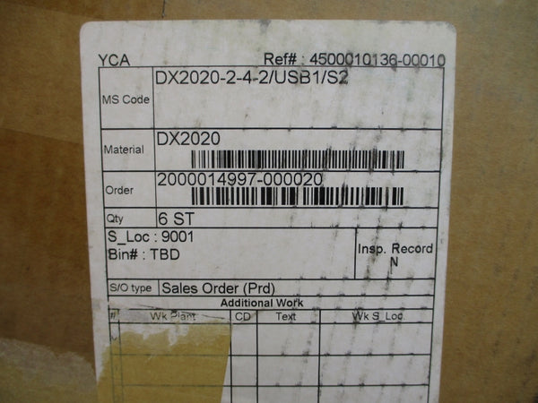 YOKOGAWA DX2020-2-4-2 USB1/S2/S-S 100-240VAC NSMP