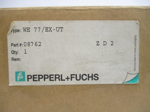 PEPPERL+FUCHS WE77/EX-UT 08762 250VAC 4A NSMP