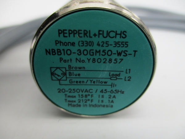 PEPPERL+FUCHS NBB10-30GM50-WS-T-Y802857 802857 20-250VAC 2A NSMP