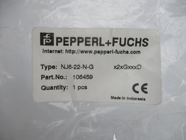 PEPPERL+FUCHS NJ6-22-N-G 106459S 8VDC NSMP