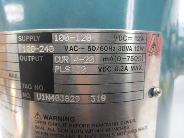 YOKOGAWA AXF015C-E1CE1L-AA11-21B/FF1/L2/YF268 100-240VAC 0.2A NSMP