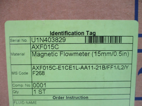 YOKOGAWA AXF015C-E1CE1L-AA11-21B/FF1/L2/YF268 100-240VAC 0.2A NSMP