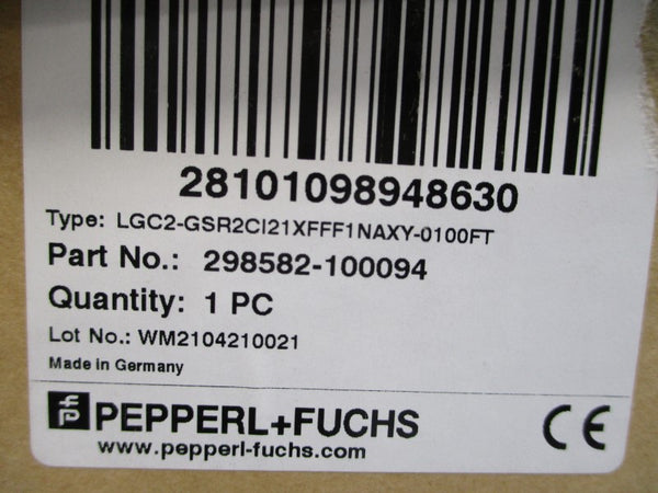 PEPPERL+FUCHS 298582-100094 LGC2 10.5-30VDC 0-30PSI 100' NSMP