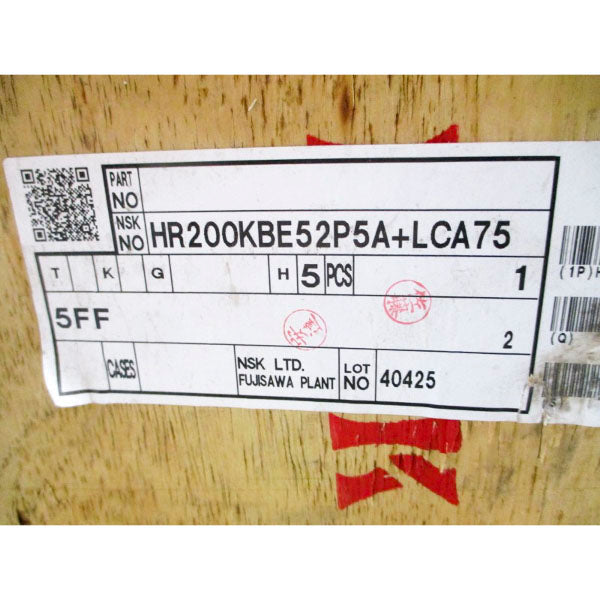 NSK HR200KBE52P5A+LCA75 XD-75 NSMP