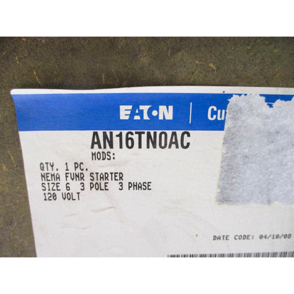 EATON AN16TN0AC SER. C1 110-120VDC NSMP
