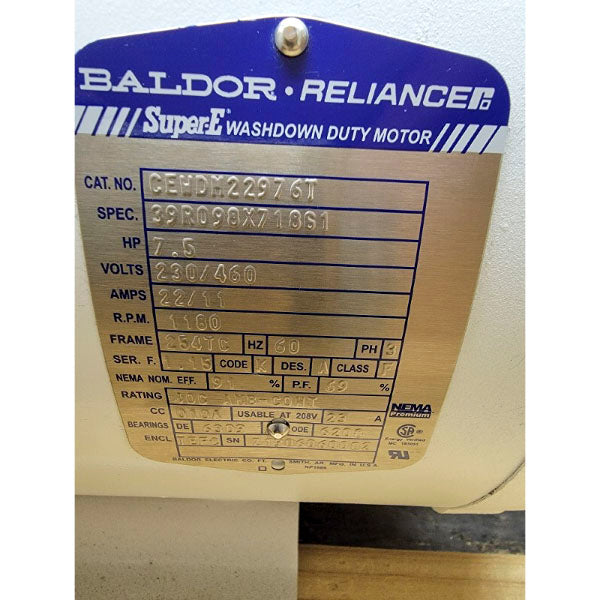 BALDOR RELIANCE CEWDM22976T 39R098X71861 230/460V 22/11A NSMP
